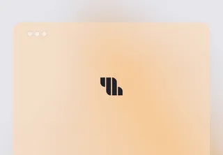 TheChefz dark logo mark on a peach gradient window