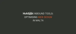 Cover reading HubSpot inbound tools: optimising web design in Malta, on a dark background