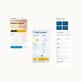 Malta International Airport weather station page with a seven-day forecast